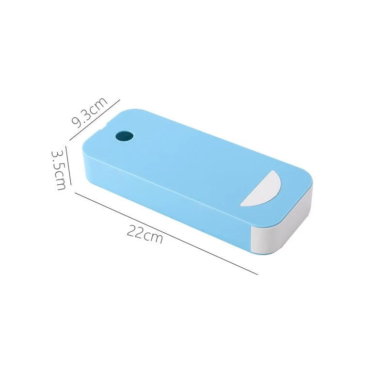 Under-Desk Storage Box Adhesive-Mount Reusable Mark-Free Adhesive