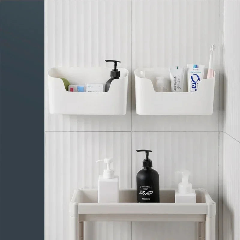 Under Sink Organizer Adhesive Mount Space-Saving