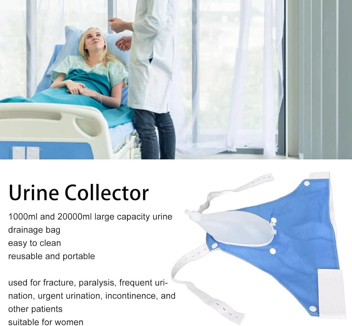 Urine Collection System Wearable Belt & Leg Straps