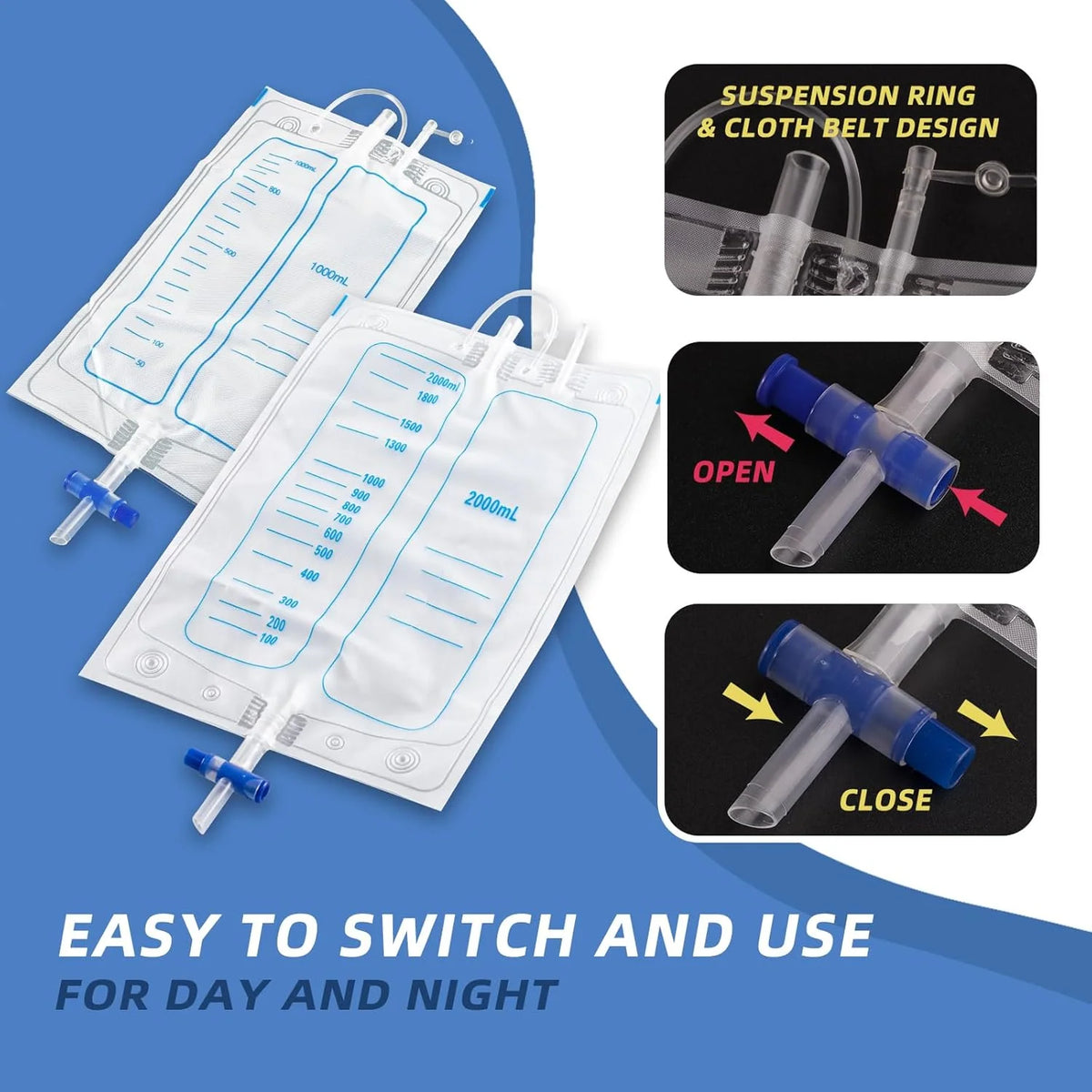 Urine Collection System Wearable Belt & Leg Straps