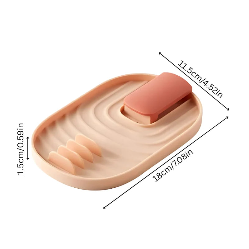 Utensil Holder Foldable Lid & Spoon Rest Countertop Organizer