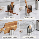 Utensil Holder Stainless Steel Space-Saving Countertop Organizer