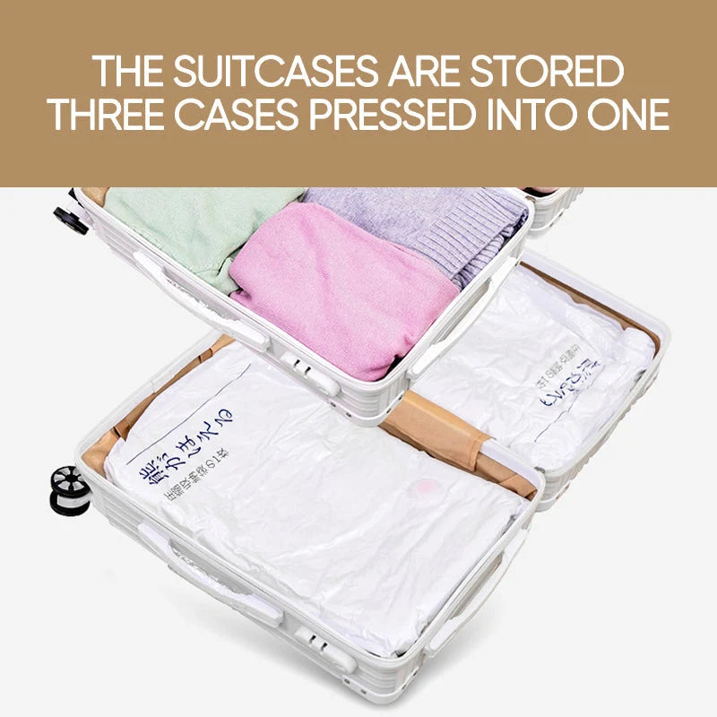 Vacuum Storage Bags Expandable Cube Space-Saving Design