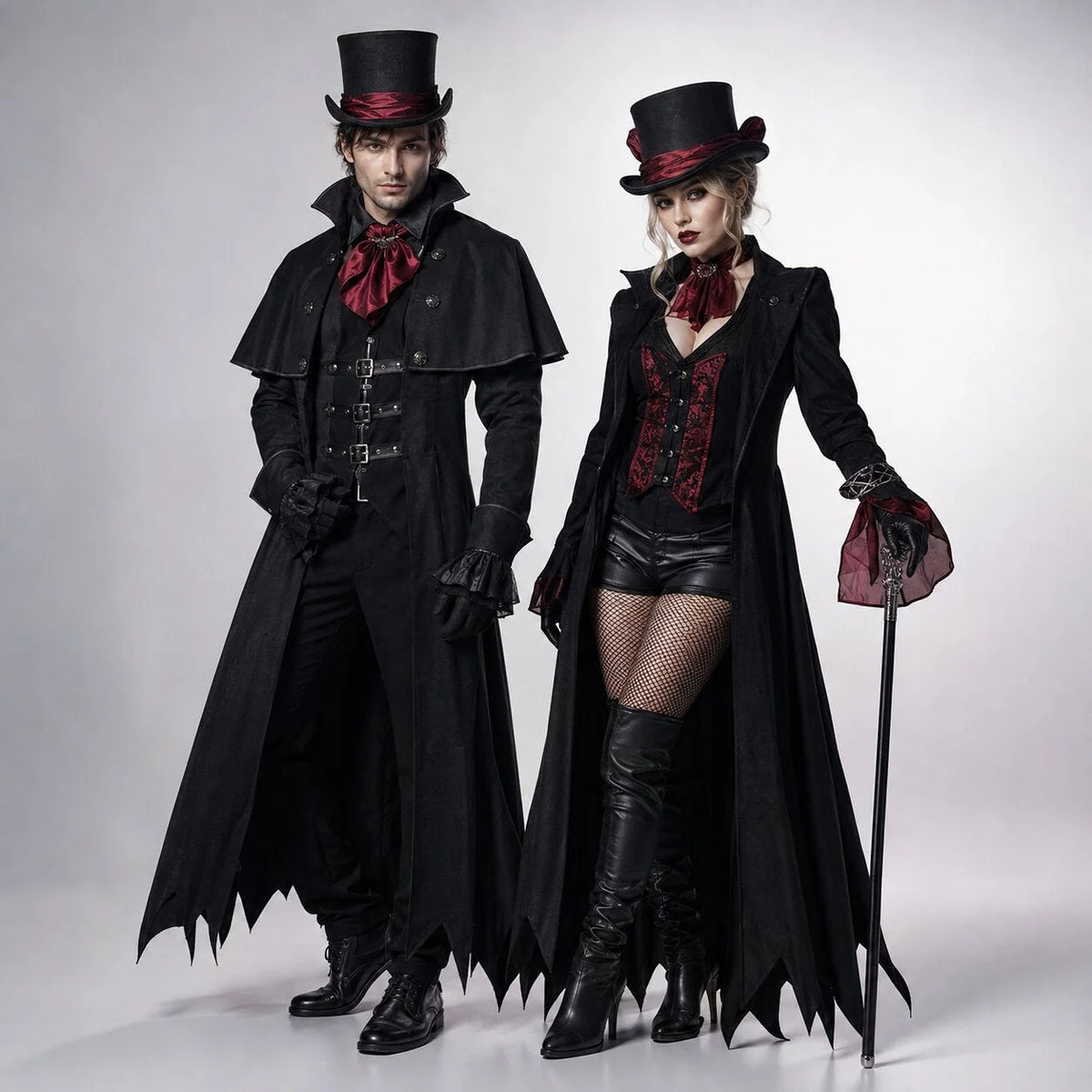 Vampire Costume Classic Halloween Men & Women XL Sizing