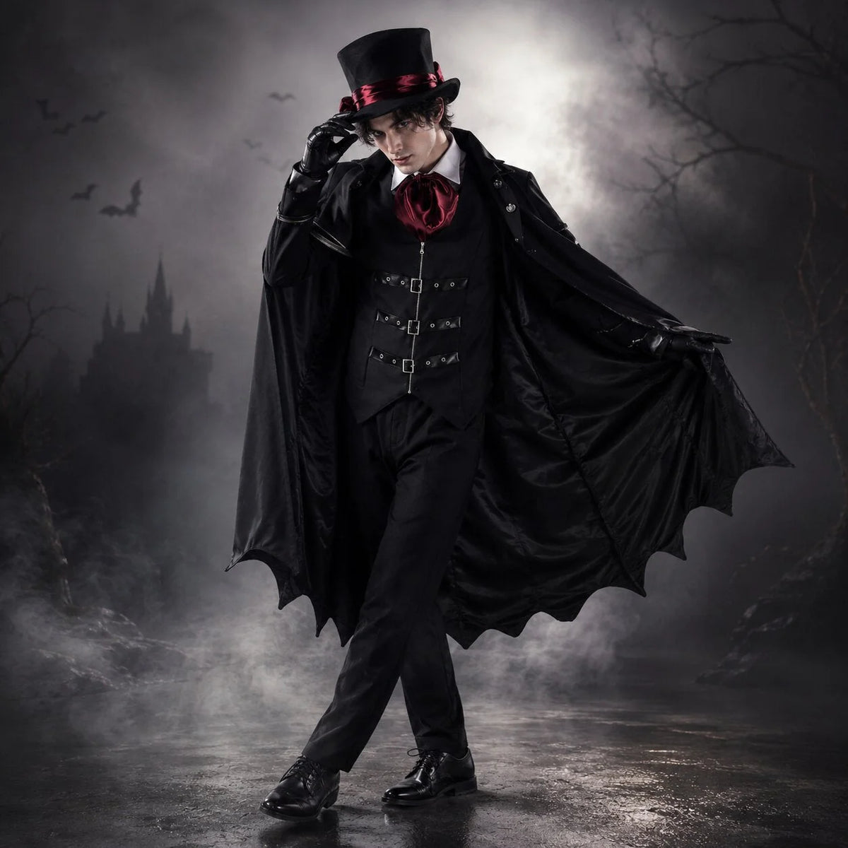 Vampire Costume Classic Halloween Style Easy To Wear