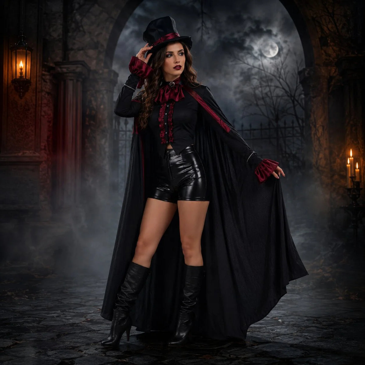 Vampire Costume Classic Halloween Style Easy To Wear