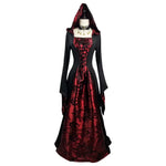 Vampire Costume Dress & Cape Gothic Red