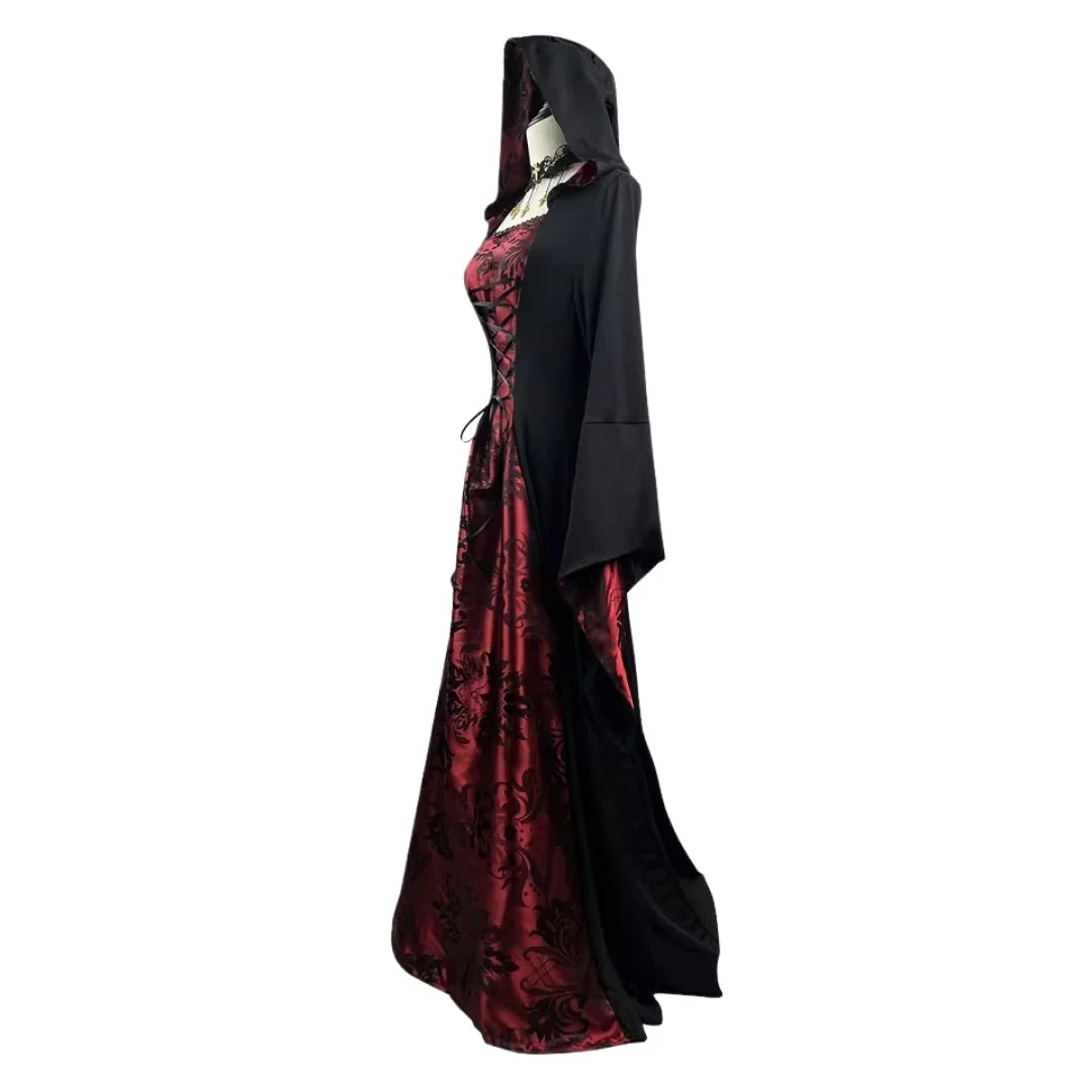 Vampire Costume Dress & Cape Gothic Red