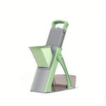 Vegetable Chopper Adjustable Stainless Steel Blade with Collection Tray & Hand Guard