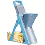Vegetable Chopper Adjustable Stainless Steel Blade with Collection Tray & Hand Guard