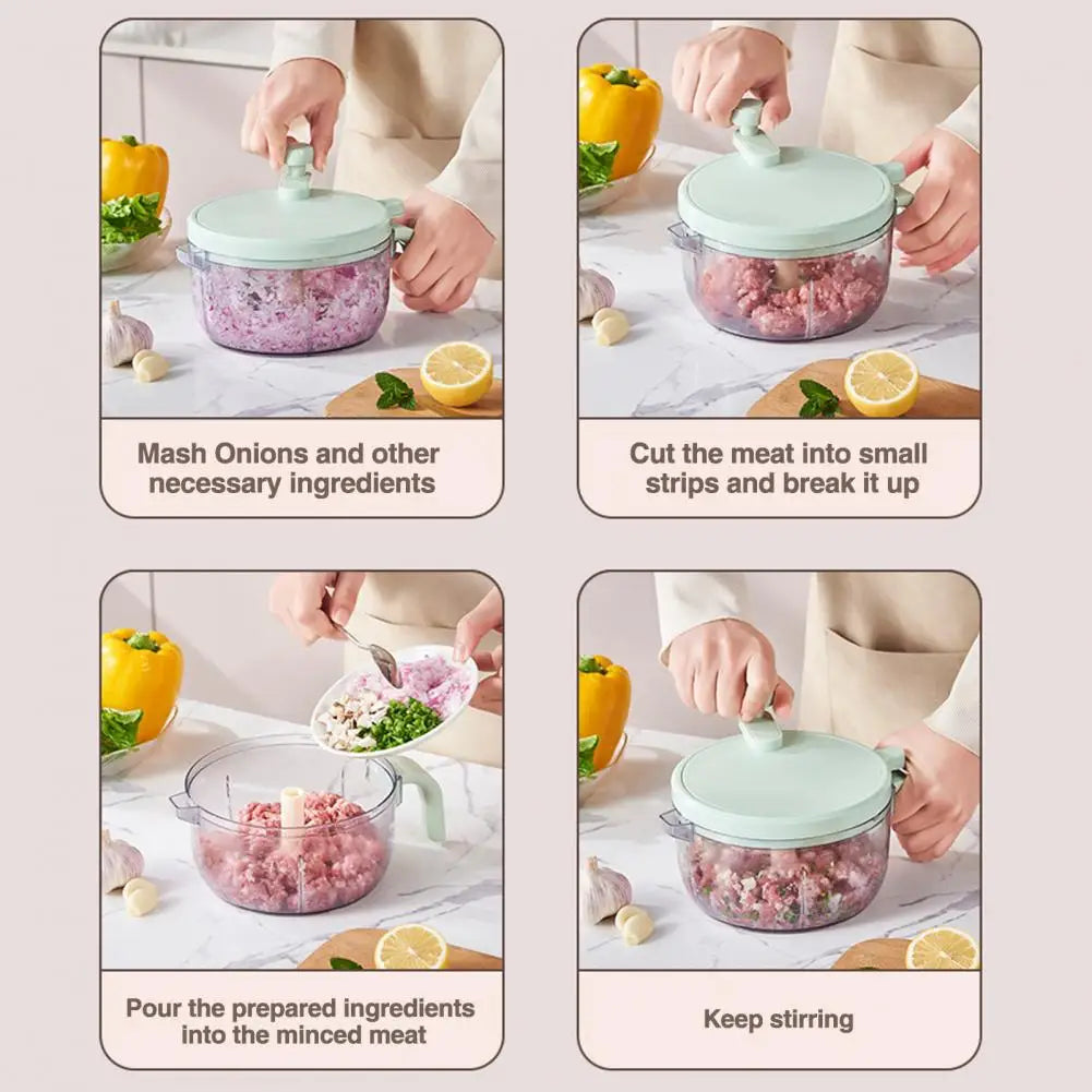 Vegetable Chopper Manual Compact Stainless Steel