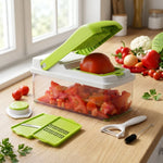 Vegetable Chopper Stainless Steel Blades Set of 8 With Container
