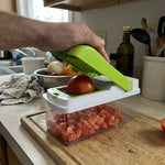 Vegetable Chopper Stainless Steel Blades Set of 8 With Container
