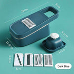 Vegetable Cutter Stainless Steel Blades Handguard Non-Slip Base