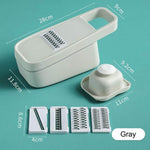 Vegetable Cutter Stainless Steel Blades Handguard Non-Slip Base