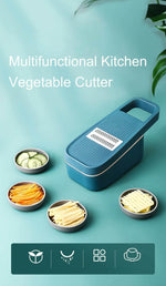 Vegetable Cutter Stainless Steel Blades Handguard Non-Slip Base