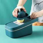 Vegetable Cutter Stainless Steel Blades Handguard Non-Slip Base