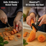 Vegetable Garnish Tool Stainless Steel Dishwasher-Safe Spiral Cutter