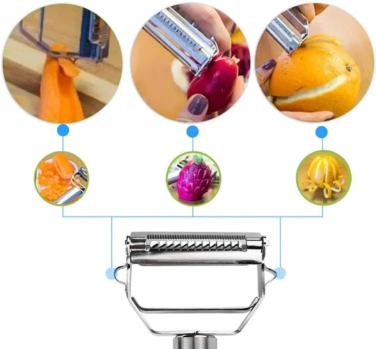 Vegetable Peeler Dual-Blade Julienne & Peeling Dishwasher Safe