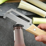 Vegetable Peeler Stainless Steel Blade Wooden Handle