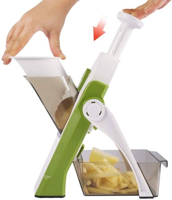 Vegetable Slicer 5-In-1 Adjustable Thickness Dishwasher-Safe