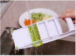 Vegetable Slicer 5-in-1 Stainless Steel Blades Safety Guard