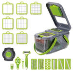 Vegetable Slicer & Chopper 18-Function Built-In Container