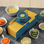 Vegetable Slicer Four Interchangeable Blades Detachable Container