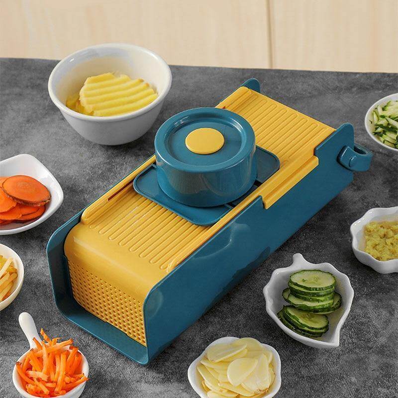 Vegetable Slicer Four Interchangeable Blades Detachable Container