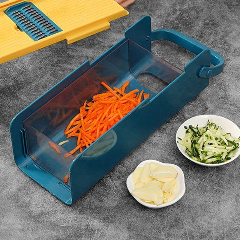 Vegetable Slicer Four Interchangeable Blades Detachable Container