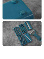 Vegetable Slicer Four Interchangeable Blades Detachable Container