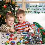 Vehicle Advent Calendar 21 Pull-Back Vehicles & Road Signs