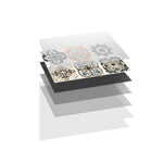Vinyl Tile Peel-and-Stick Porcelain Look Waterproof & Scratch-Resistant