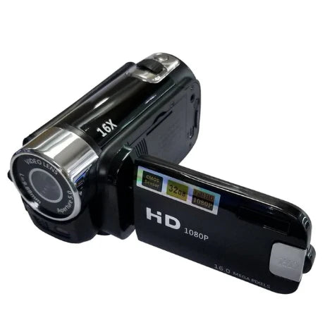 Vlogging Camera 1080p Built-In LED & Anti-Shake