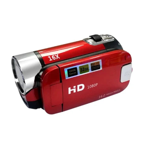Vlogging Camera 1080p Stabilized Built-In LED & Microphone