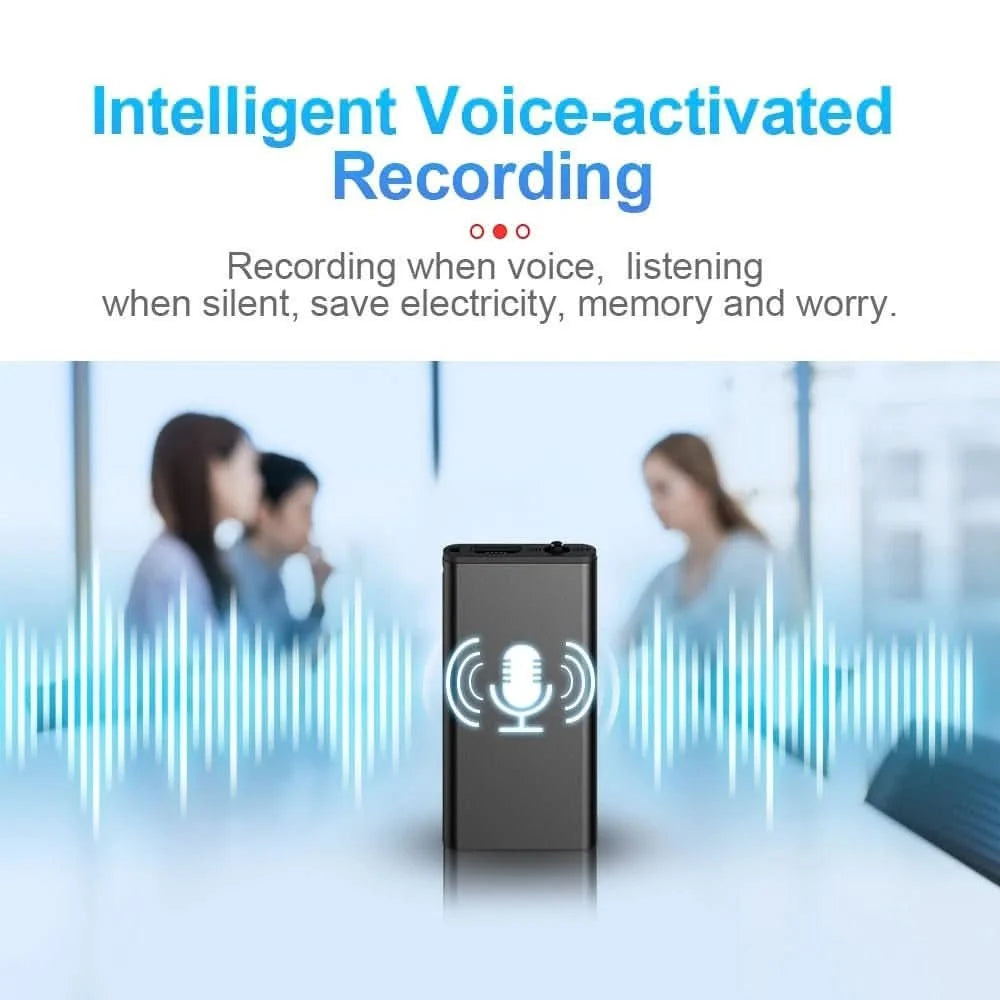 Voice Recorder Voice-Activated 50-Hour Recording USB-C Charging