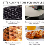 Waffle Maker Deep-Fill Belgian Non-Stick Adjustable Temperature