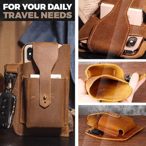 Waist Bag Belt-Worn Microfiber PU Leather