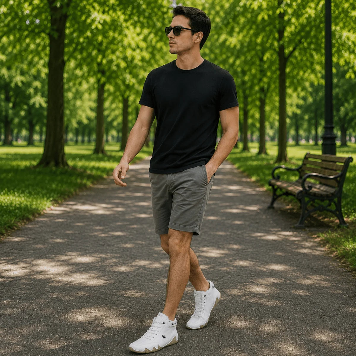 Walking Shoes Orthopedic-Inspired Cushioned Breathable Upper