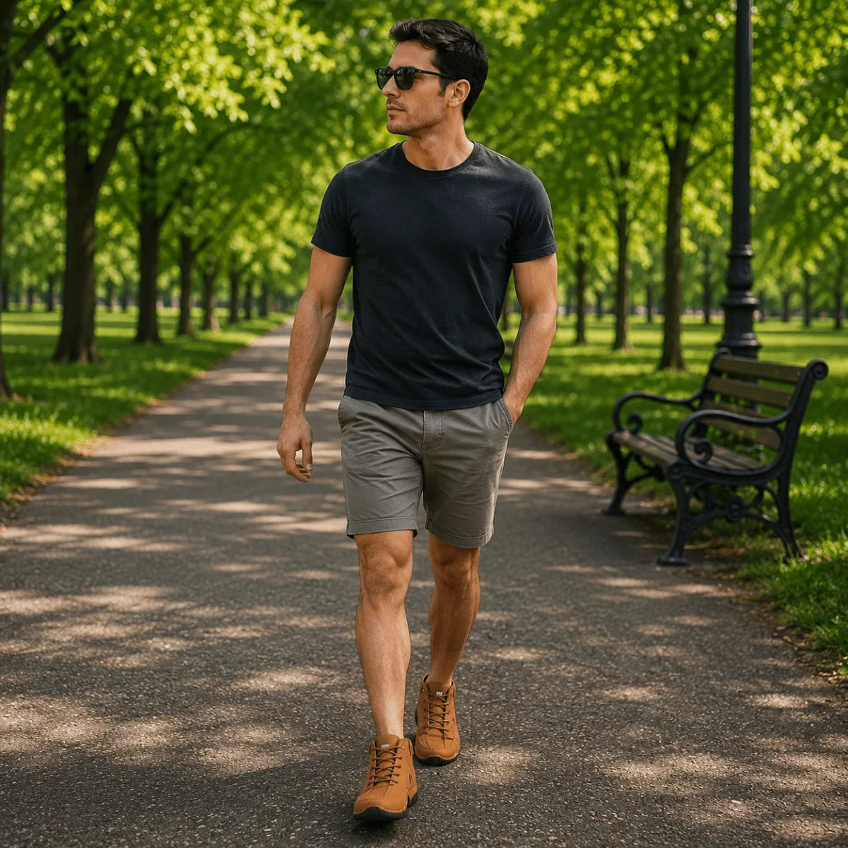 Walking Shoes Orthopedic-Inspired Cushioned Breathable Upper