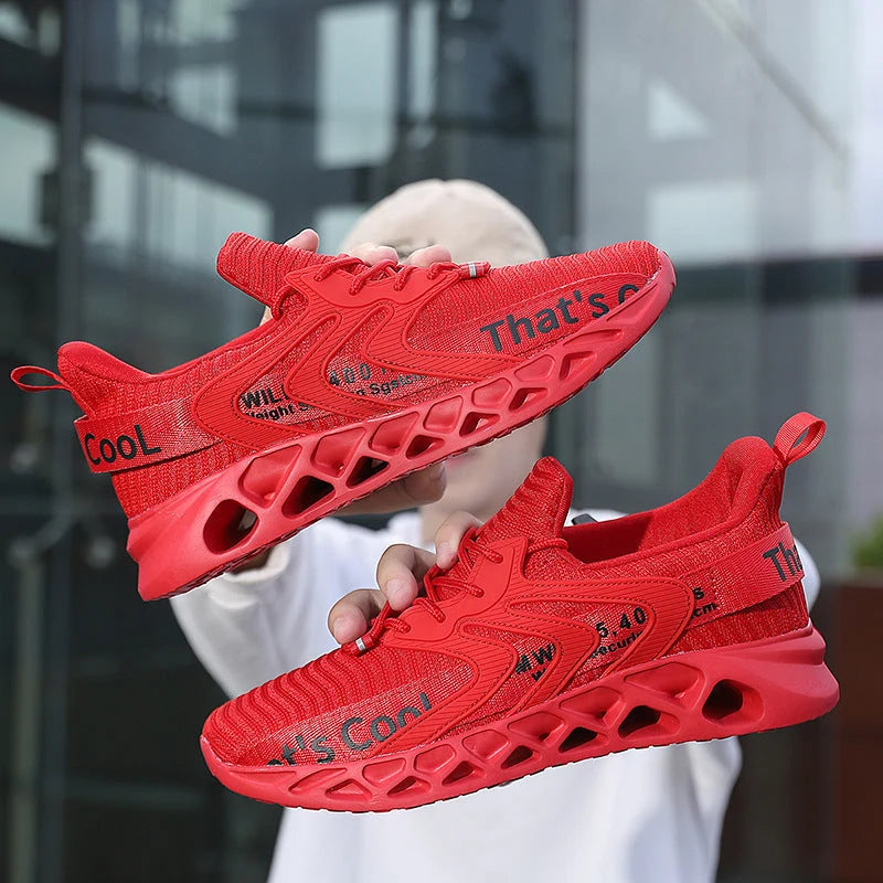 Walking Sneakers Honeycomb Cushioning Breathable Mesh Multi-Surface Traction