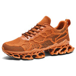 Walking Sneakers Shock-Absorbing Honeycomb Sole Breathable Mesh Upper