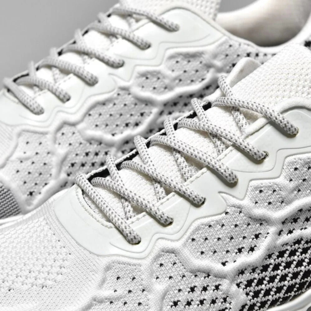Walking Sneakers Shock-Absorbing Honeycomb Sole Breathable Mesh Upper