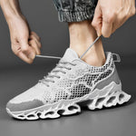 Walking Sneakers Shock-Absorbing Honeycomb Sole Breathable Mesh Upper
