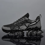 Walking Sneakers Shock-Absorbing Honeycomb Sole Breathable Mesh Upper