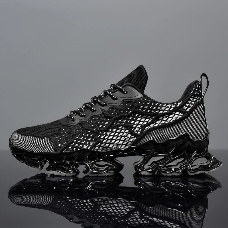 Walking Sneakers Shock-Absorbing Honeycomb Sole Breathable Mesh Upper