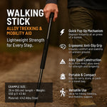 Walking Stick Automatic Pop-Up Anti-Slip Grip