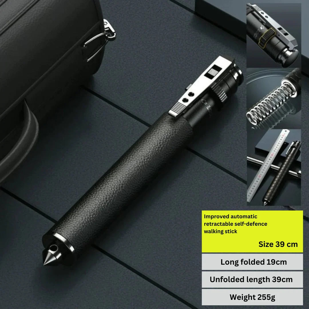 Walking Stick Automatic Pop-Up Anti-Slip Grip