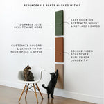 Wall Cat Scratcher Modular & Space-Saving Textured Panels