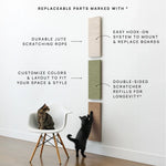 Wall Cat Scratcher Modular & Space-Saving Textured Panels